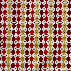 TRICOLINE BAHAMAS ESTAMPADO (QUADRICULADO VERDE E VERMELHO) NATAL