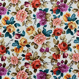 TRICOLINE BAHAMAS DIGITAL ESTAMPADO (FLOR BRANCO)