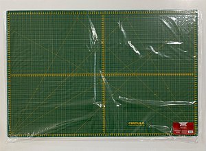 BASE PARA CORTE DE TECIDOS VERDE 90cm X 60cm CÍRCULO