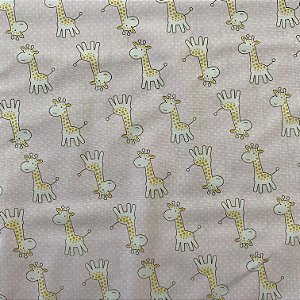 TRIOLINE ESTAMPADO PERIPAN (GIRAFINHA FUNDO ROSA)