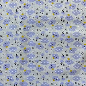 TRIOLINE ESTAMPADO PERIPAN (NUVENS COM COROA)