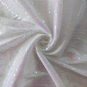 PAETÊ HOLOGRÁFICO | BASE DE MALHA (BRANCO)