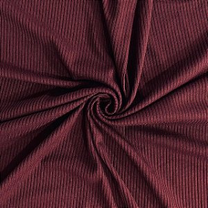 Malha Suede Lingerie Ribana | Vinho