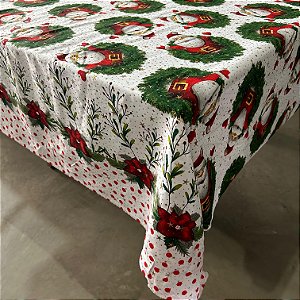 TECIDO OXFORD ESTAMPA DE NATAL TOALHA DE MESA / DECORAÇÃO | 1m X 1,50m | 21