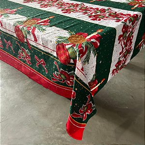 TECIDO OXFORD ESTAMPA DE NATAL TOALHA DE MESA / DECORAÇÃO | 1m X 1,50m | 17