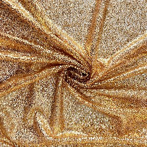 TULE EXPLOSÃO C/GLITTER | DOURADO