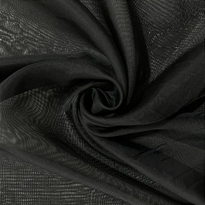 TECIDO VOIL LISO | 3m - 100% Poliéster | PRETO 15
