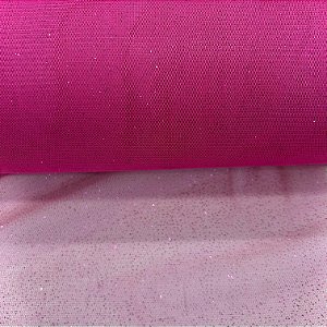 TECIDO TULE FOL DANCE C/ GLITTER | 100% POLIÉ - 1,55L | PINK DANC