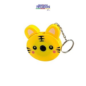 FITA TRENA DOMESTICA CHAVEIRO | TIGRE AMARELO