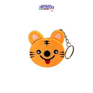 FITA TRENA DOMESTICA CHAVEIRO | TIGRE LARANJA