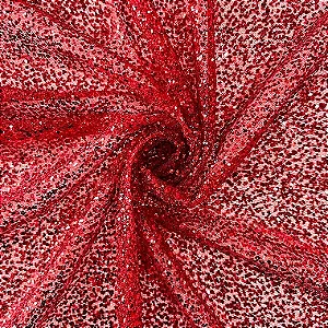 TULE EXPLOSÃO C/GLITTER | VERMELHO