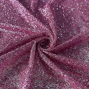 TULE EXPLOSÃO C/GLITTER | ROSE