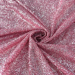 TULE EXPLOSÃO C/GLITTER | ROSA CHICLETE