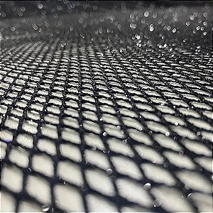TELA ARRASTÃO COM GLITTER | 1,50 LARGu 100% POLIÉS | PRETO GLITTER PRETO