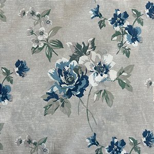 PERCAL FLEX ESTAMPADO | 2,55LARGU | FLOR AZUL