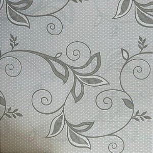 PERCAL FLEX ESTAMPADO | 2,55LARGU | FLOR CINZA