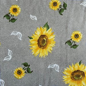 TECIDO OXFORD ESTAMPADO PARA MESA |1,47LARGU | GIRASSOL