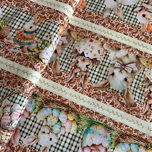 TRICOLINE ESTAMPADA DIGITAL PASCOA 799 | 1,50LARG X 55CM | 23