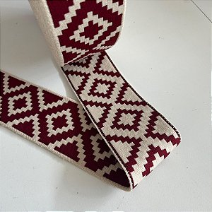 FAIXA PAMPA GAÚCHA E CAMPEIRA | 7,5CM LARGU | BORDO C/ BEGE