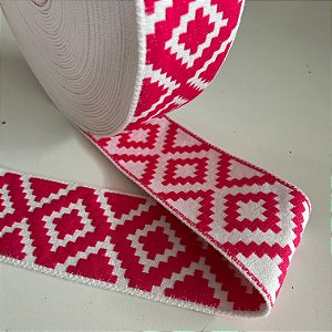 FAIXA PAMPA GAÚCHA E CAMPEIRA | 7,5CM LARGU | ROSA PINK
