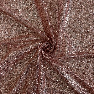 TULE EXPLOSÃO C/GLITTER | ROSA NUDE