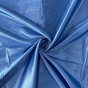 TECIDO CETIM C/ ELASTANO | 97% POLIÉ 3% ELAS - 1,47L | AZUL SERENITE