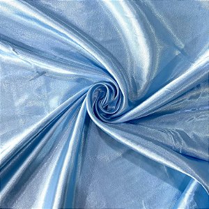 TECIDO CETIM C/ ELASTANO | 97% POLIÉ 3% ELAS - 1,47L | AZUL ÁGUA