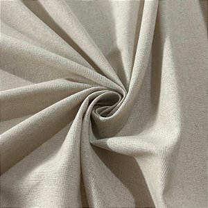 Tecido Visco Linho Stretch Linem Natural | 1,38m x 0,50 | 58% Viscos, 30% Linh, 2% Elast | 190g/m²