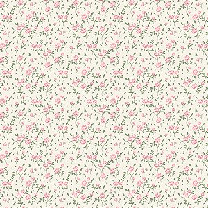 TRICOLINE BAHAMAS EST SOFT | 1,50m X 0,50 | FLORAL ROSA BEBÊ/CREME D:4117  V002