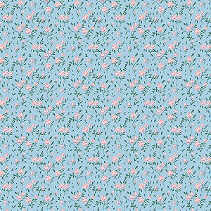 TRICOLINE BAHAMAS EST SOFT | 1,50m X 0,50 | FLOR AZUL/ROSA D:4121 V004