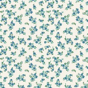 TRICOLINE BAHAMAS EST SOFT | 1,50m X 0,50 | FLOR AZUL CINZA/CREME D:4118 V006