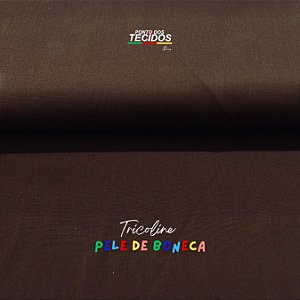 TRICOLINE PELE DE BONECA PERIPAN | 1,50M X 0,50 | MARROM FOSCO C2080