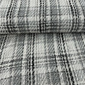 TWEED LUREX ALFAIATARIA | 1,50m | XADREZ BRANCO / PRETO