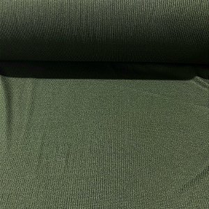MALHA SUEDE LANZINHA RIBANA |1,60m - 96%Polié 4%Elas | VERDE MILITAR