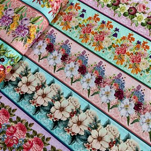 TRICOLINE BARRADA DIGITAL | 1,50m X 0,55cm | FLORES COLORIDAS 2