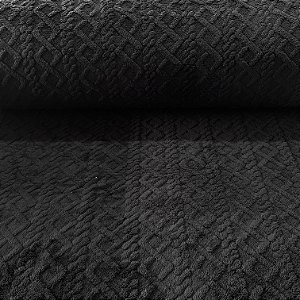 FLEECE JACQUARD TRICOT | 2,40m | PRETO