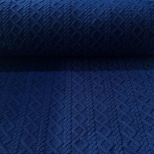 FLEECE JACQUARD TRICOT | 2,40m | AZUL MARINHO