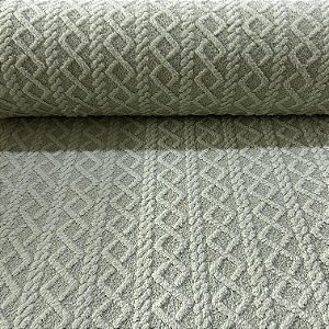 FLEECE JACQUARD TRICOT | 2,40m | VERDE MENTA