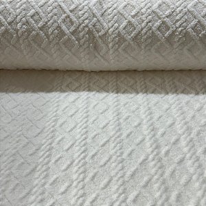FLEECE JACQUARD TRICOT | 2,40m | OFF WHITE