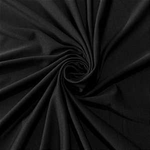 TECIDO MALHA LOVE | 94% Poliéster 6% Elastano - 0,50m X 1,60m | PRETO
