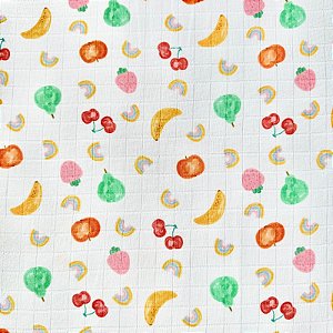 FRALDA MINI QUADR DIGITAL PREMIUM | 0,75cm | FRUTAS 603