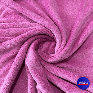 Tecido Fleece Liso Premium – Super Macio e Quentinho | 1m X 1,60m | Pink 142