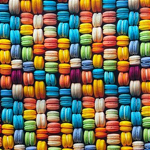 TECIDO TRICOLINE DIGITAL | 1,50m X 0,50cm | MACARON CALOR