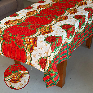 TECIDO OXFORD ESTAMPA DE NATAL TOALHA DE MESA / DECORAÇÃO | 1m X 1,50m | 27