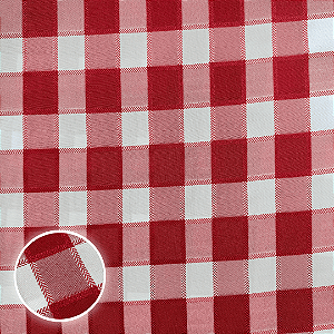 TECIDO OXFORD ESTAMPADO | 1,50m | XADREZ TRABALHADO VERMELHO