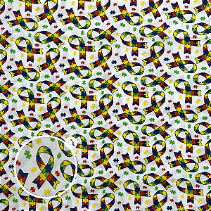 TRICOLINE ESTAMPADO 700 | 1,50m X 0,50cm | BANDEIRA AUTISTA 901