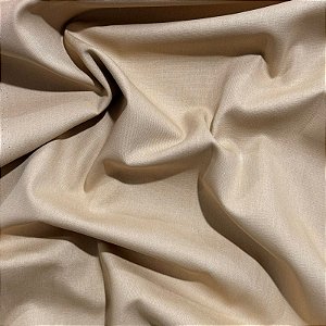 TRICOLINE LISA CALANDRADA | 100% Algodão - 1,49m X 0,50cm | BEGE