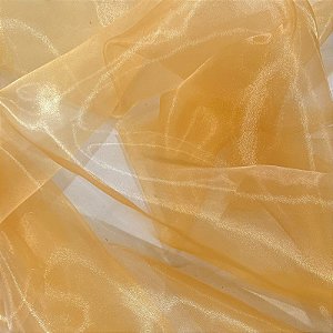TECIDO MOUSSELINE ORGANZA CRISTAL | 1,50m | LARANJA CLARO