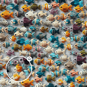 TECIDO TRICOLINE DIGITAL | 1,50m X 0,50cm| CARDUME