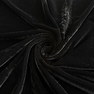 VELUDO MOLHADO ALEMÃO COM BRILHO CRISTAL | 1m X 1,50m | PRETO